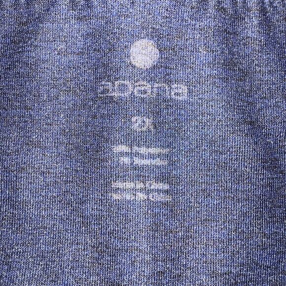 Apana Womens Leggings Athletic Workout Yoga Stretch Cutout Leg Pull On Blue 2X - Picture 8 of 10